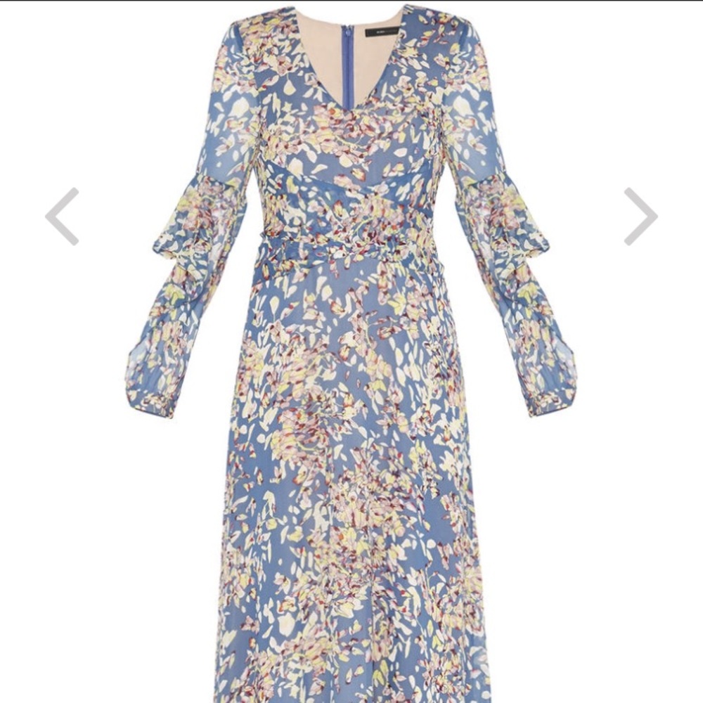 Bcbg floral wrap dress